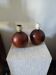 2 wooden lamp bases