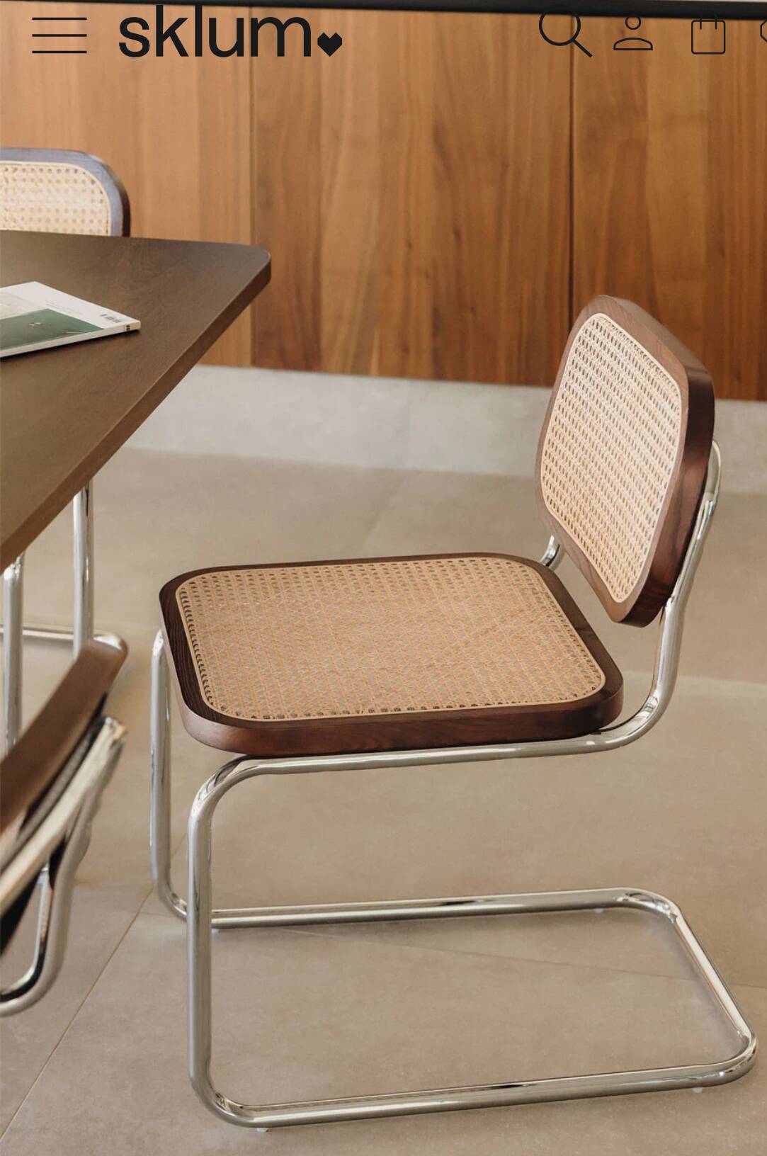 4 dining chairs in rattan Tento