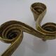 Large Brutalist Bronze Candleholder by Michael Harjes, 1960s