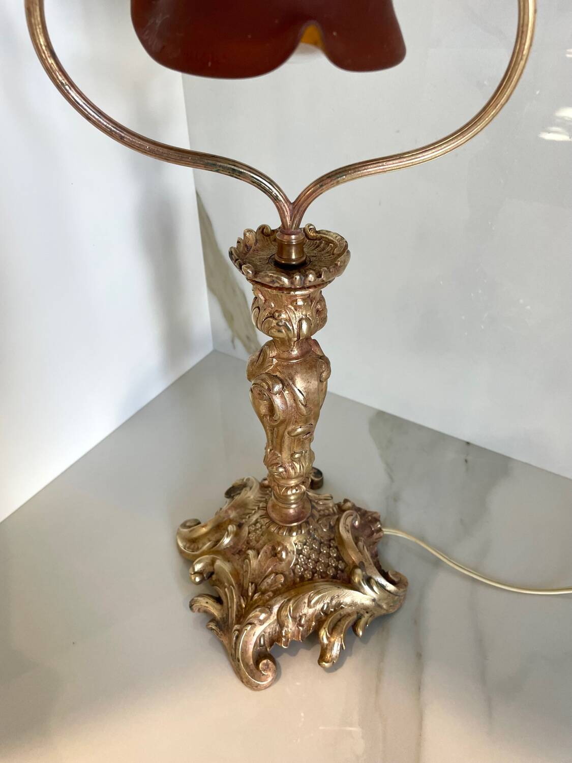 Beautiful lamp "the French glass" Art Nouveau