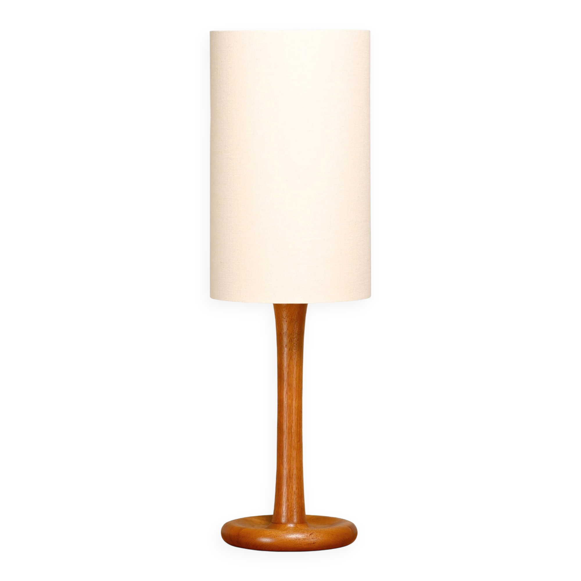 Scandinavian Modern Large Table or Floor Lamp solid Teak for Dyrlund, 1970s