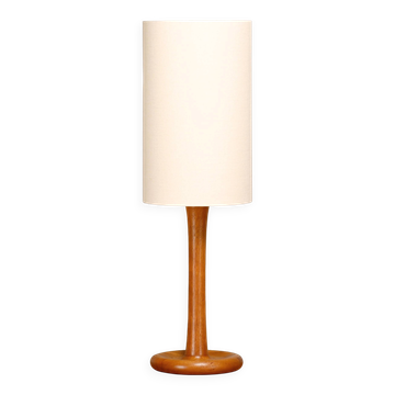 Scandinavian Modern Large Table or Floor Lamp solid Teak for Dyrlund, 1970s