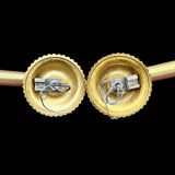 Paire d’appliques murales anciennes en laiton doré – style classique