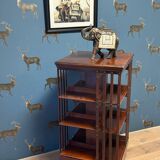 Antique revolving bookcase