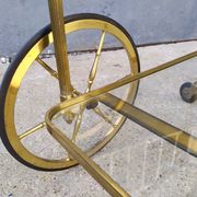 Golden brass cart