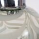 1970s Smoke Grey Textured / Striped Murano Italian Glass Pendant Lamp