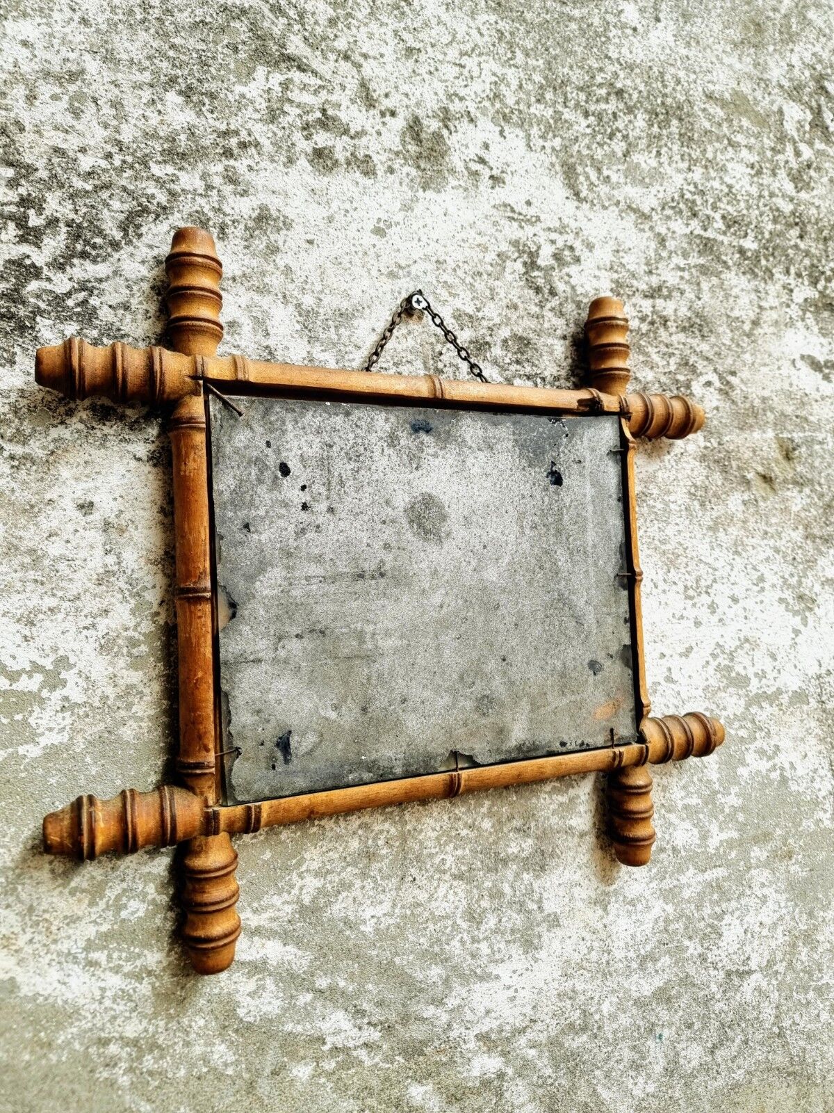 Antique mirror french wall mirror faux bamboo