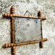 Antique mirror french wall mirror faux bamboo