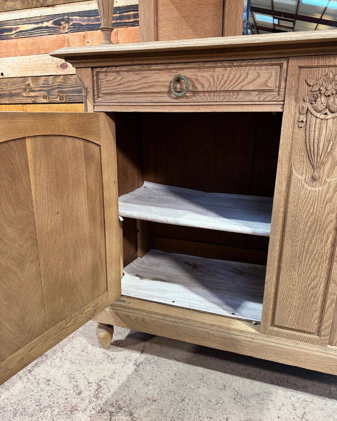 Antique oak sideboard