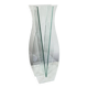Vintage Sculptural Glass Vase – Geometric Minimalist Design, Italy 1980s