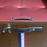 Arched fawn mail trunk 1920s - 100 x 54 x 46 cm