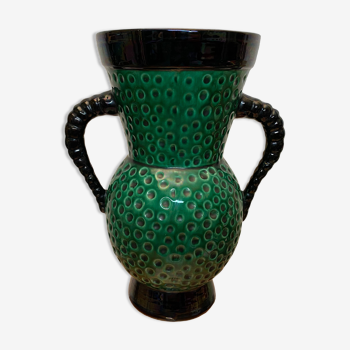Ceramic vase White Letalle 1950