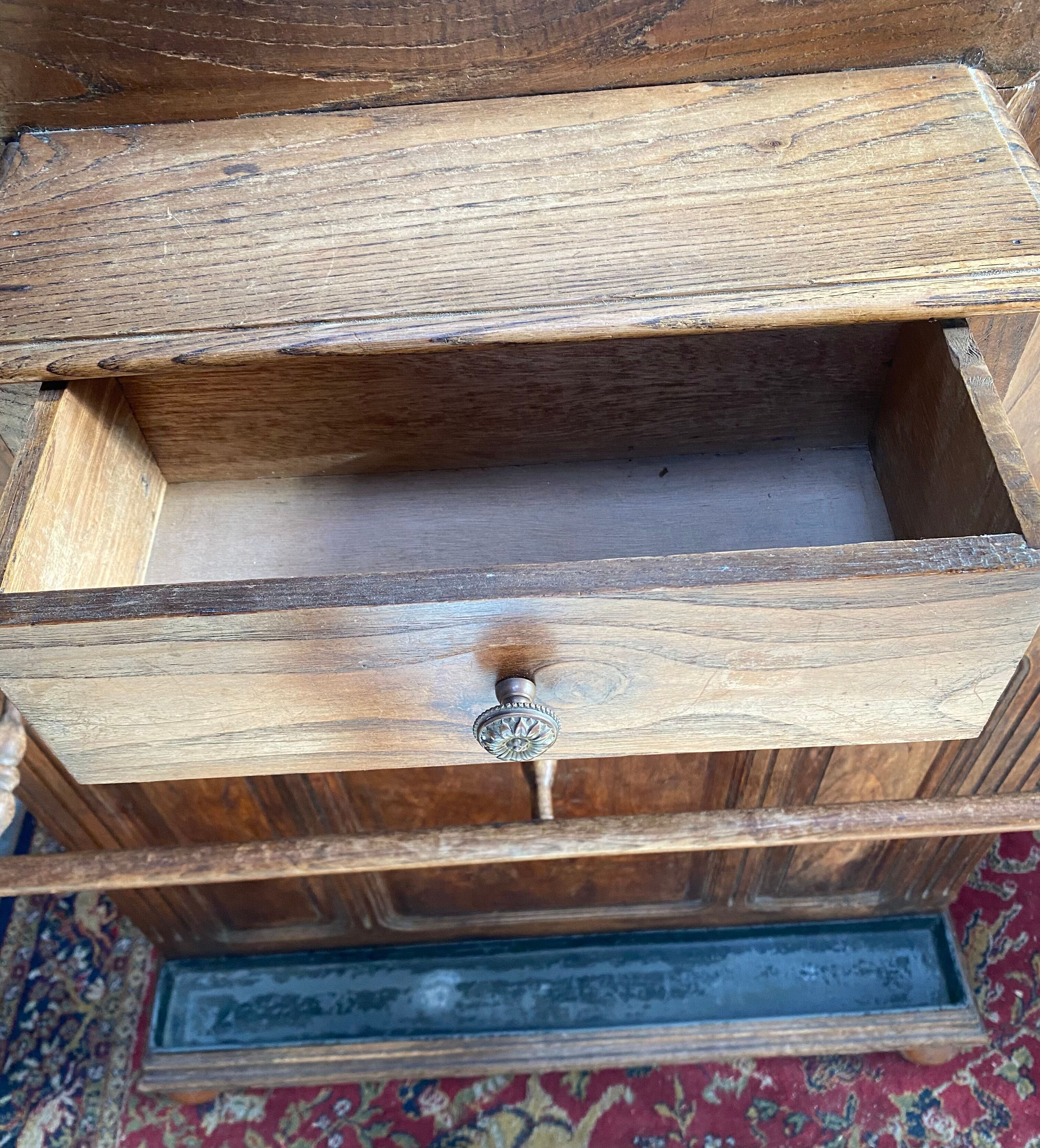 Old entrance cloakroom solid wood