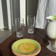 Set of 6 glass orangeade glasses H14.5 D7