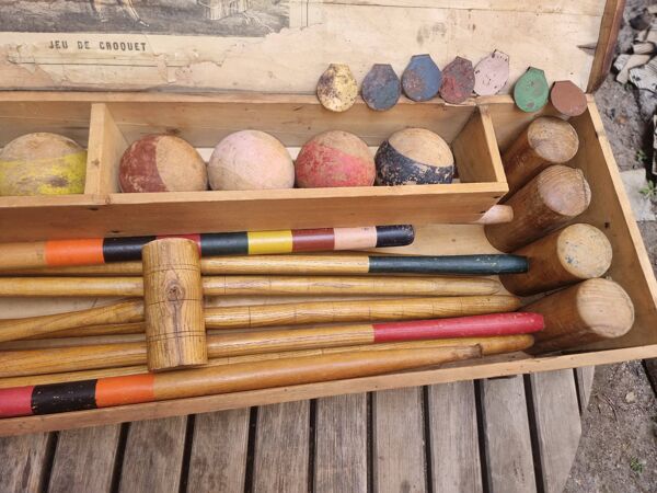 Jeu de croquet ancien