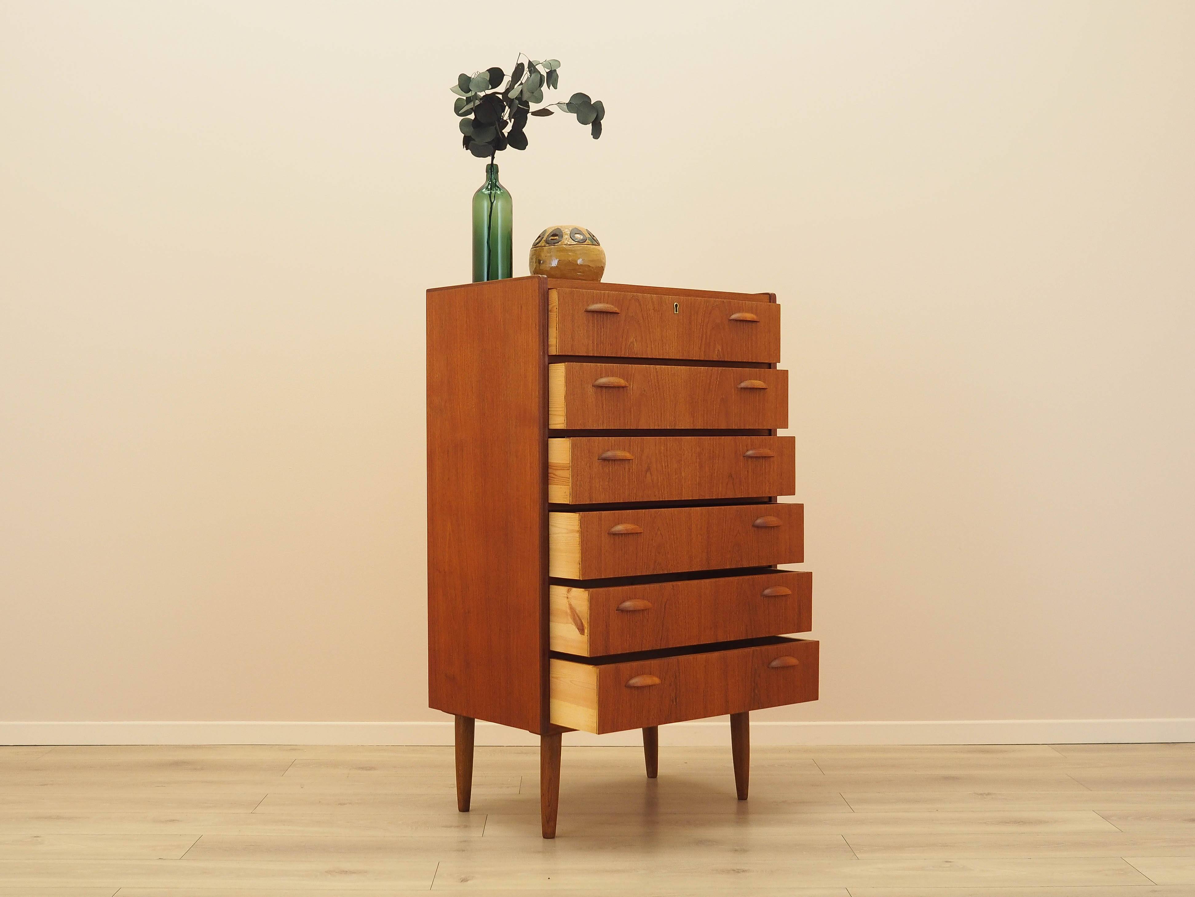 Commode en teck, design danois, années 1970, fabriquée au Danemark