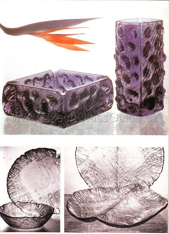 Amber Plate Jute by Pavel Panek / Glass Union / Czech Republic / 1977