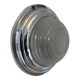 Vintage modernist wall lamp, chrome and sandblasted glass, France 1930