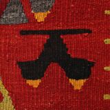 Turkish Red & Orange Tribal Vintage Kilim Rug, 168x295Cm