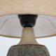 Handmade Søholm ceramic table lamp with jute lampshade / Danish Design