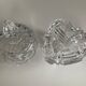 Duo of vintage crystal and glass sweet jars