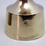 Set of 3 Scandinavian brass candle holders