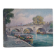 Edouard Leverd (1881-1950) oil on cardboard - 35 x 27 cm - bridge in Paris 1937