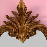 Old Italian mirror in gilded wood 44x70cm