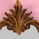 Old Italian mirror in gilded wood 44x70cm