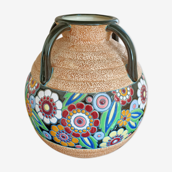 Art Deco ceramic vase Imperial Amphora Czech