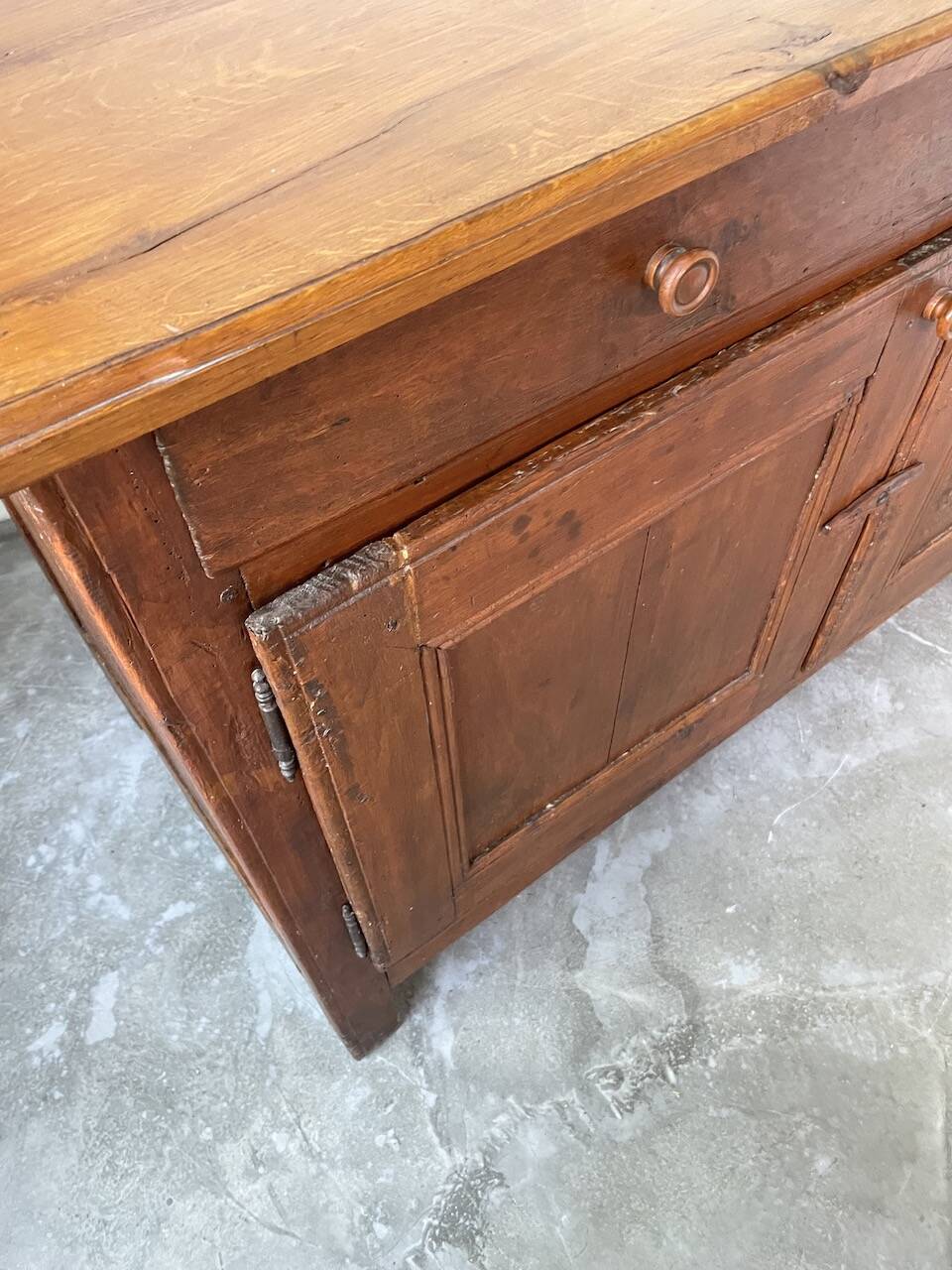 Jam cabinet, folk art furniture, oak, 19th century