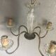 4-branches glass chandelier