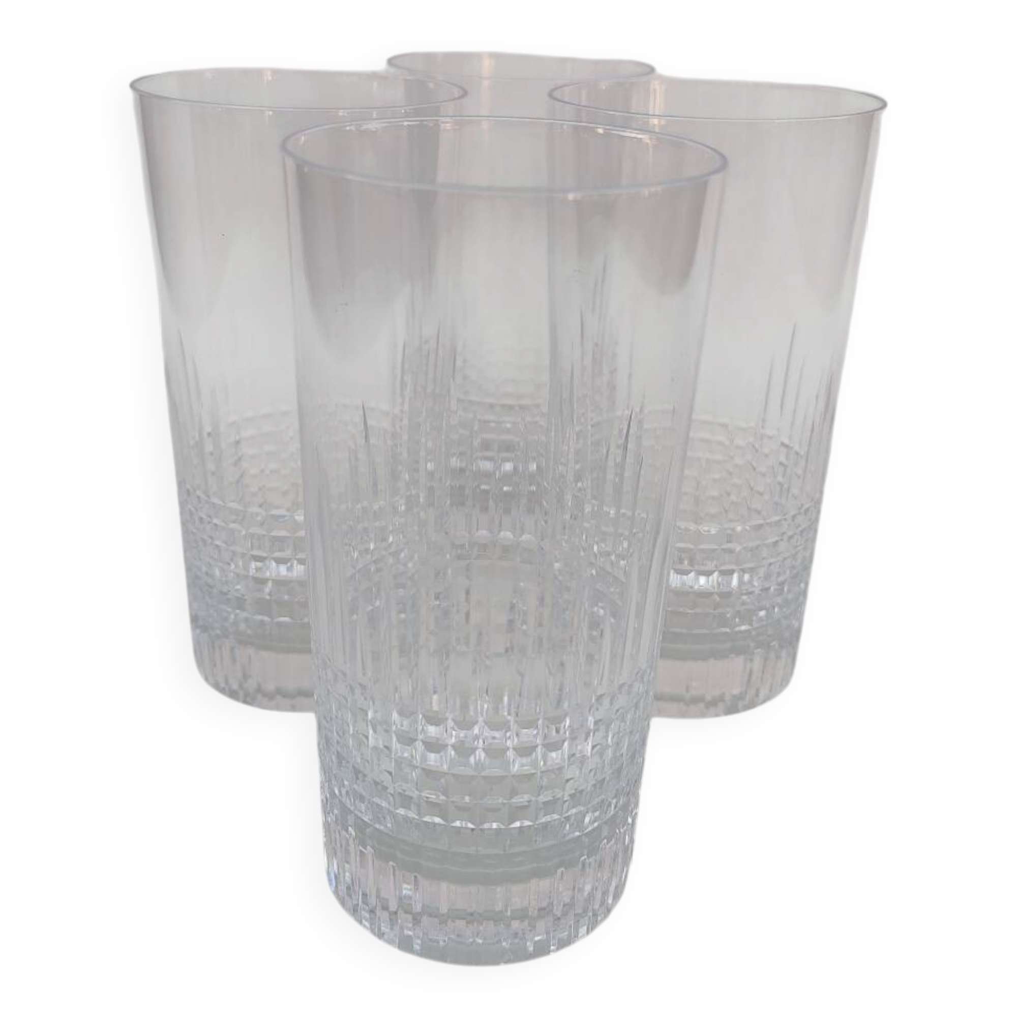 4 Baccarat crystal glasses, Nancy model.