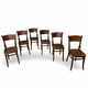 Set of six Authentic antique bentwood chairs, Antonio Volpe