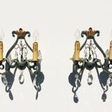 Pair of vintage neoclassical wall lights from the 50s.