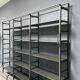 Industrial Iron Library Wall Shelving Cabinet