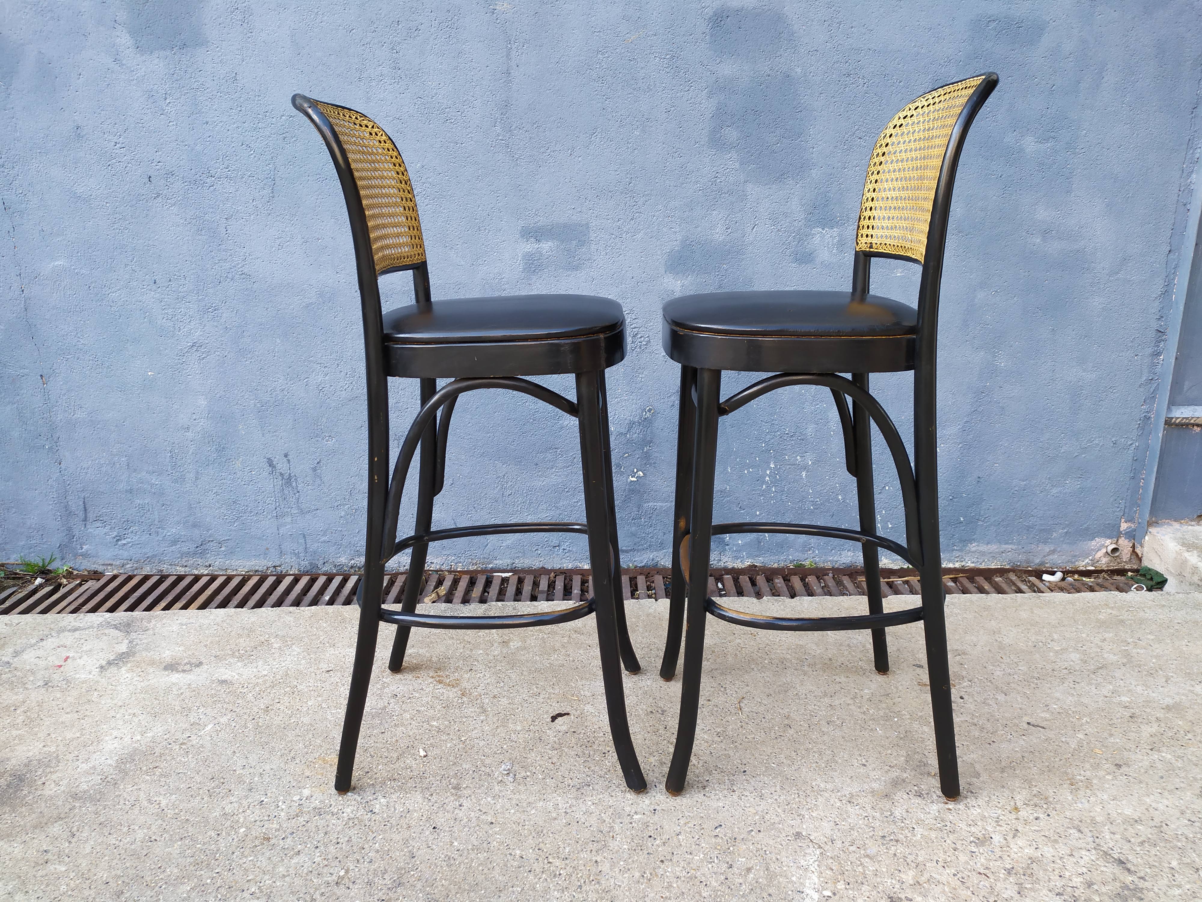 Pair of bistro bar stools