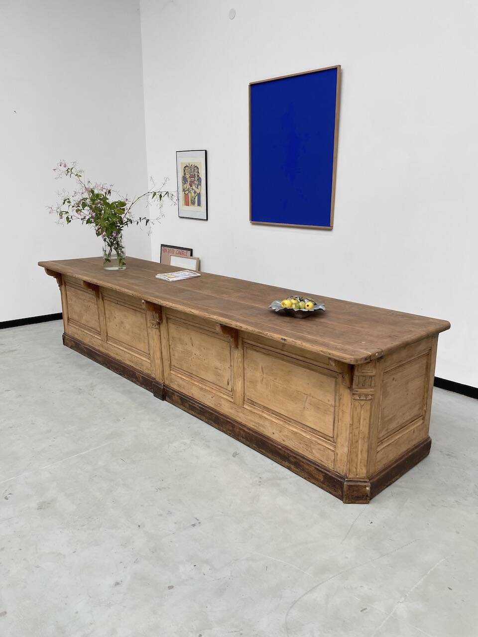 XXL oak and pine counter 350cm