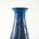 Vase en céramique bleue, design danois, années 1970, fabriqué au Danemark
