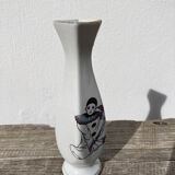 Small white Pierrot vase
