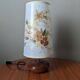 Bohemian country decoration bedside lamp with vintage dried flower lampshade