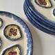 6 vintage MBFA Pornic oyster plates