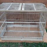 large wooden and iron birdcage 1930s