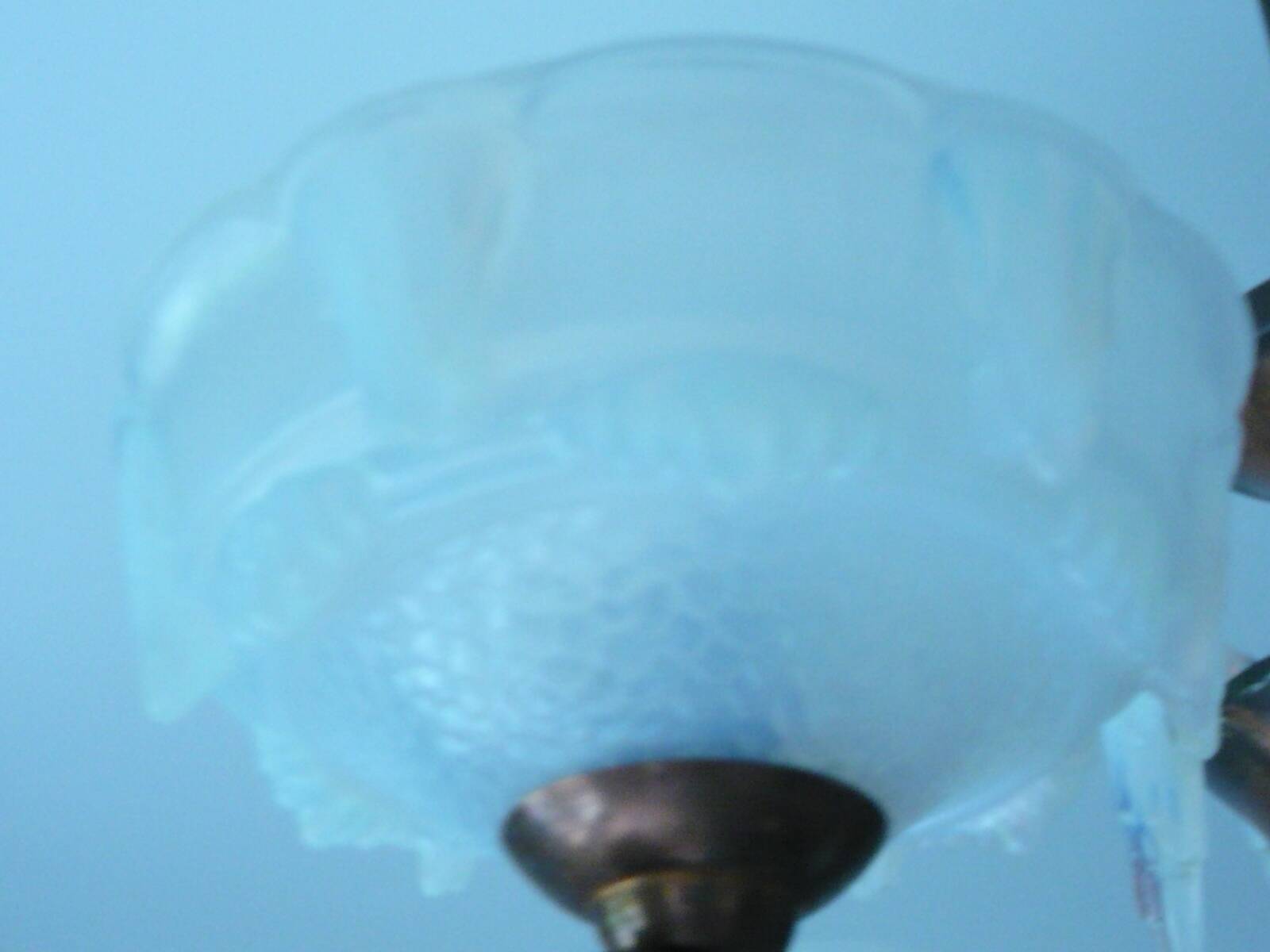 Ezan chandelier art deco opalescent glass