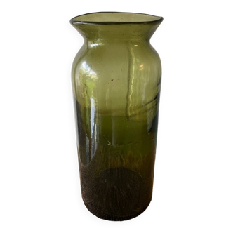 Old large blown glass jar