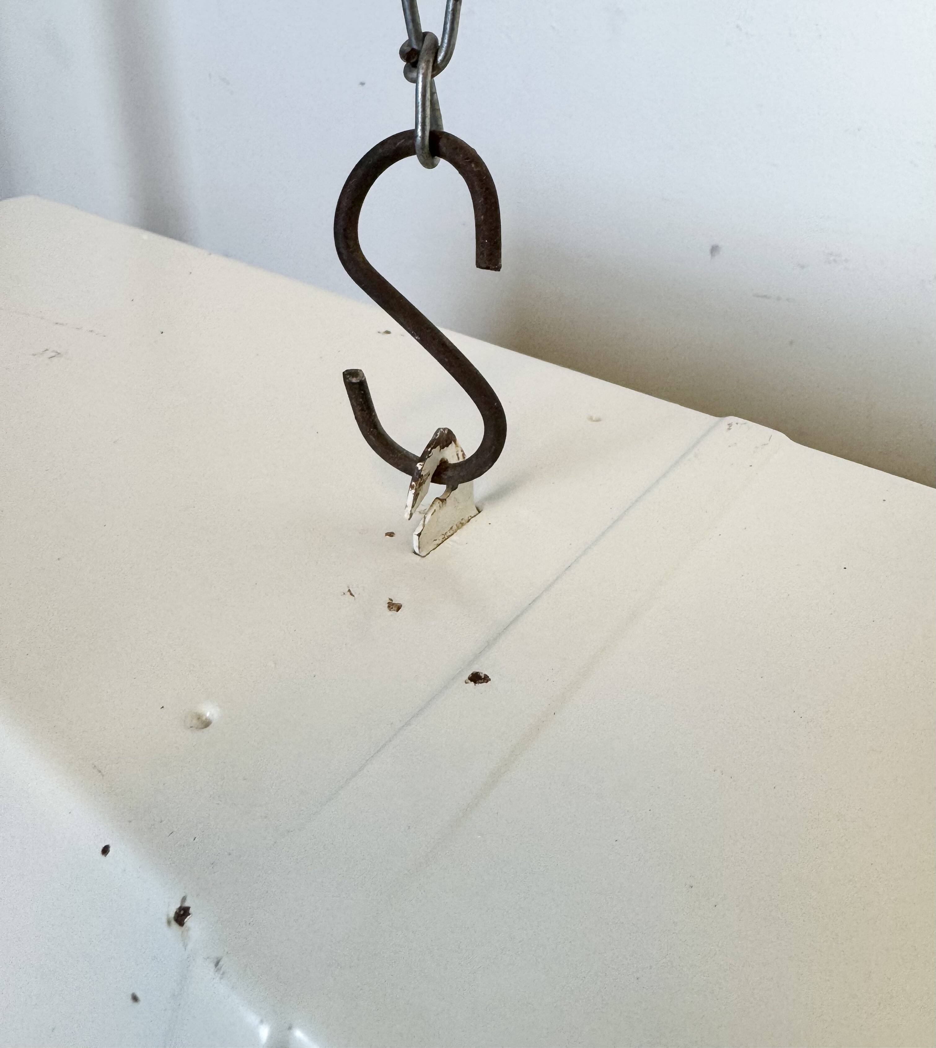 Beige Industrial Hanging Tube Light from Famor , 1970s