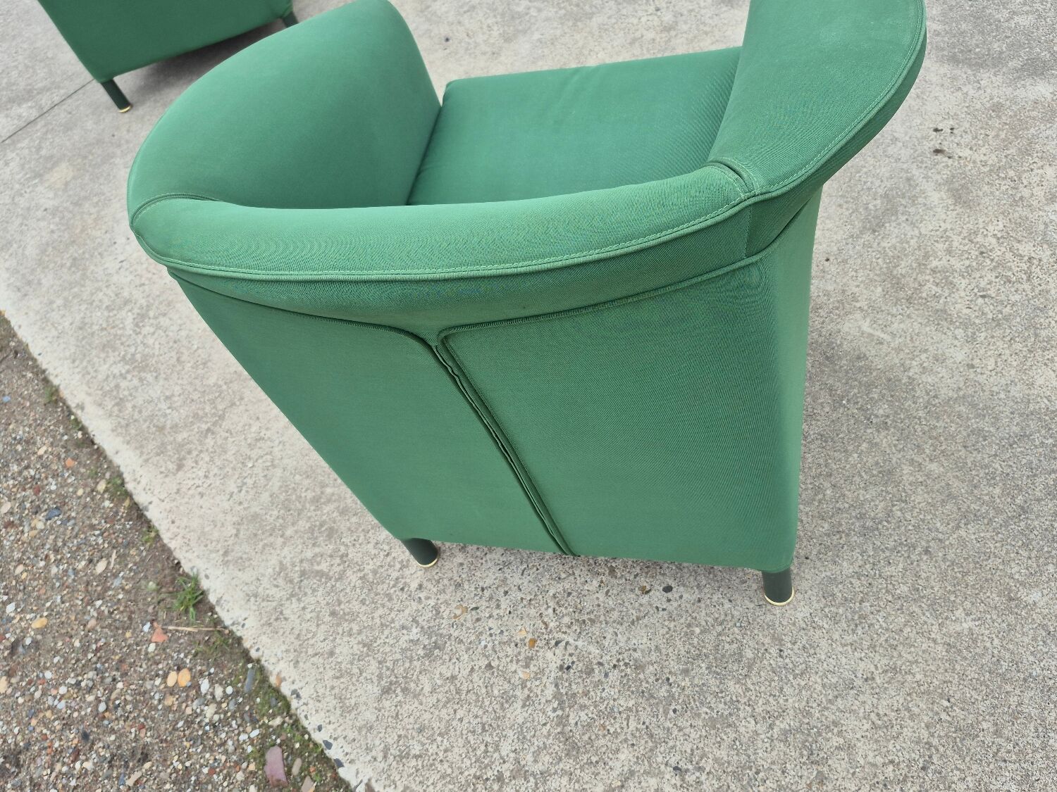 Set 2 vintage green Aura chair Paolo Piva Wittmann