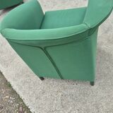 Set 2 vintage green Aura chair Paolo Piva Wittmann