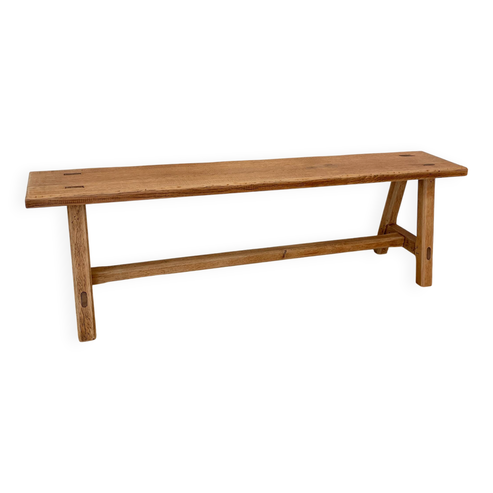 Banc de ferme en chêne massif
