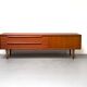 Teak lowboard with drawers from WK Möbel, 1960s